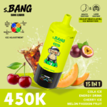 BANG LEADER 450K 450000 Puffs 15 in 1 Taste Disposable Vape Adjustable Ice LED Display Rechargeable Wholesale - Image 2