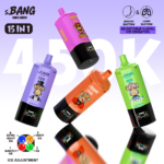 BANG LEADER 450K 450000 Puffs 15 in 1 Taste Disposable Vape Adjustable Ice LED Display Rechargeable Wholesale - Image 6