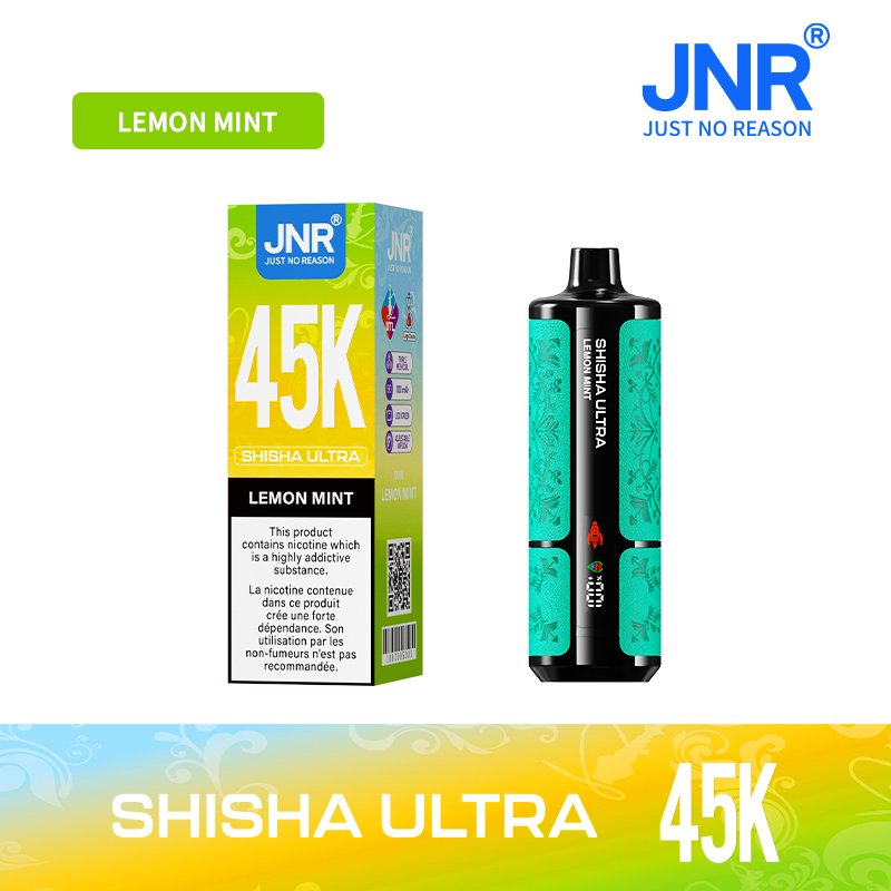 JNR Shisha Ultra 45000-Lemon mint JNR Shisha Ultra 45000 – 45K Puffs DTL Vape Wholesale - Image 1