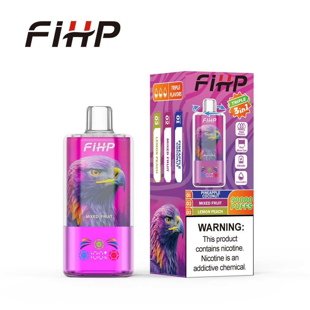 FIHP 90K Puffs – 3-in-1 Triple Flavor Disposable Vape Wholesale