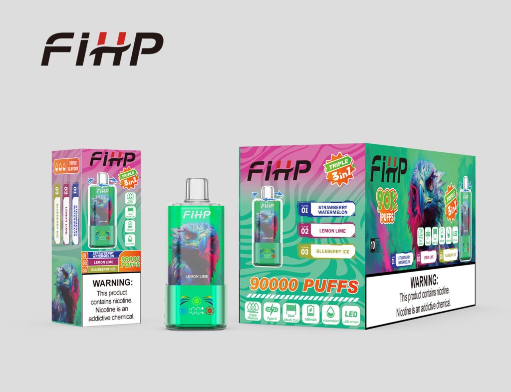 FIHP 90K Puffs – 3-in-1 Triple Flavor Disposable Vape Wholesale