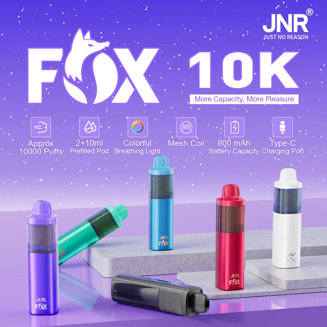 JNR Fox 10000 JNR Fox 10000 – 10K Puffs Vape Kit Wholesale - Image 1