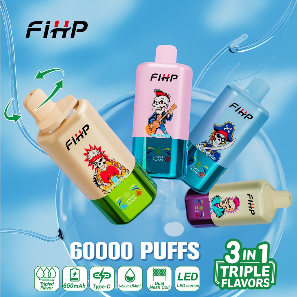 FIHP 60K Puffs Disposable Vape 3in1 Triple Flavor Wholesale