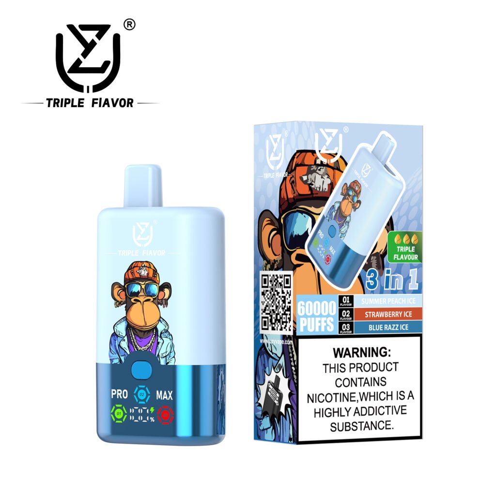 UZY Triple Flavors 60000 Puffs – 3 Flavors One Device Capacity Disposable Vape | 3-in-1