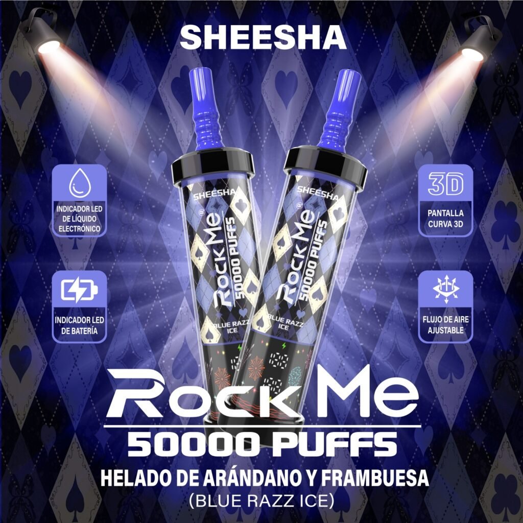 Rock Me Sheesha 50K Puffs Wholesale Disposable Vape | 50000 Puffs Rechargeable Vape