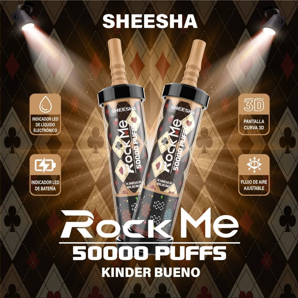 Rock Me Sheesha 50K Puffs Wholesale Disposable Vape | 50000 Puffs Rechargeable Vape