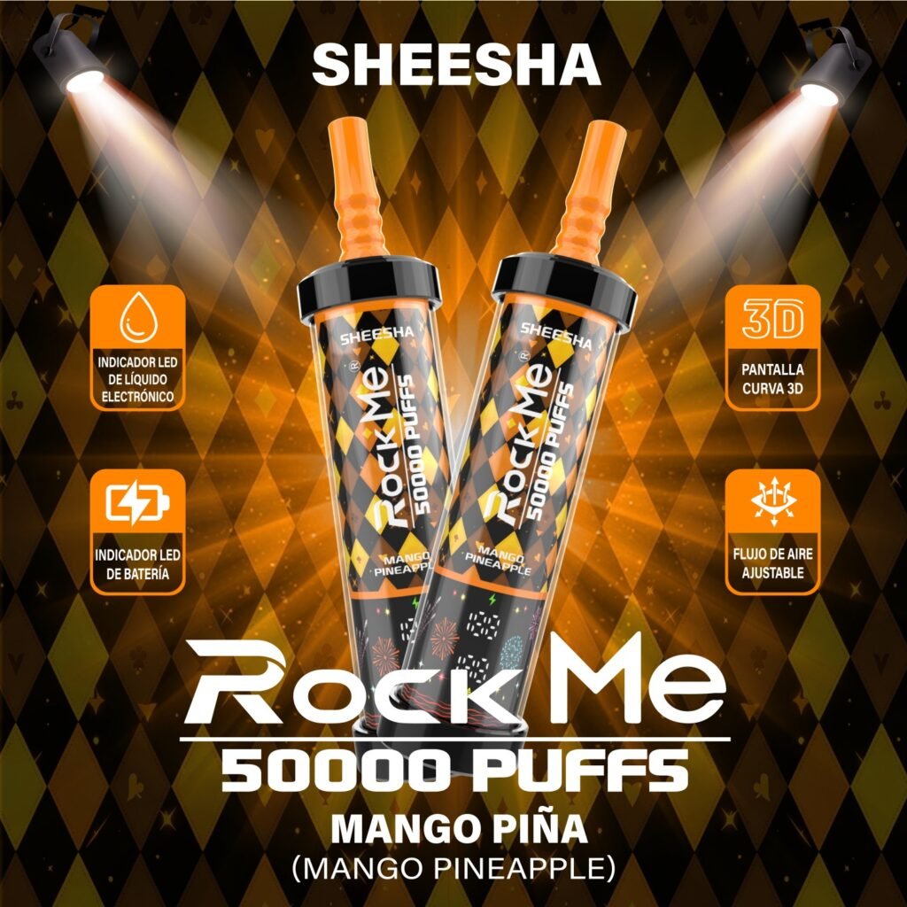 Rock Me Sheesha 50K Puffs Wholesale Disposable Vape | 50000 Puffs Rechargeable Vape
