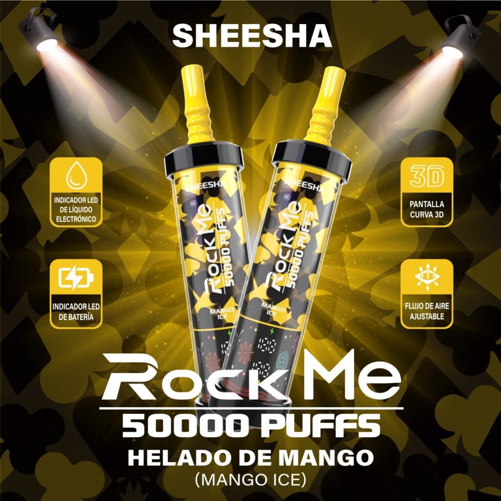 Rock Me Sheesha 50K Puffs Wholesale Disposable Vape | 50000 Puffs Rechargeable Vape