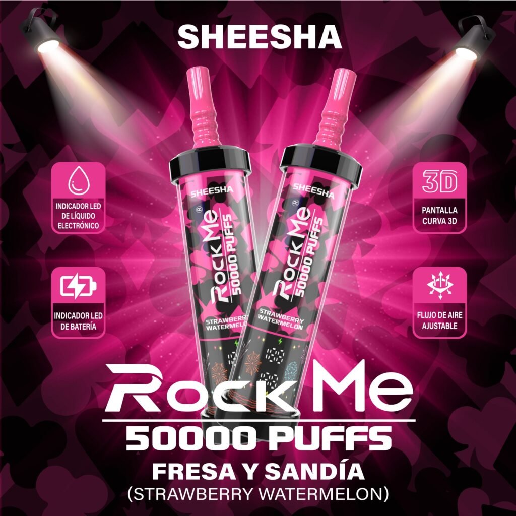 Rock Me Sheesha 50K Puffs Wholesale Disposable Vape | 50000 Puffs Rechargeable Vape