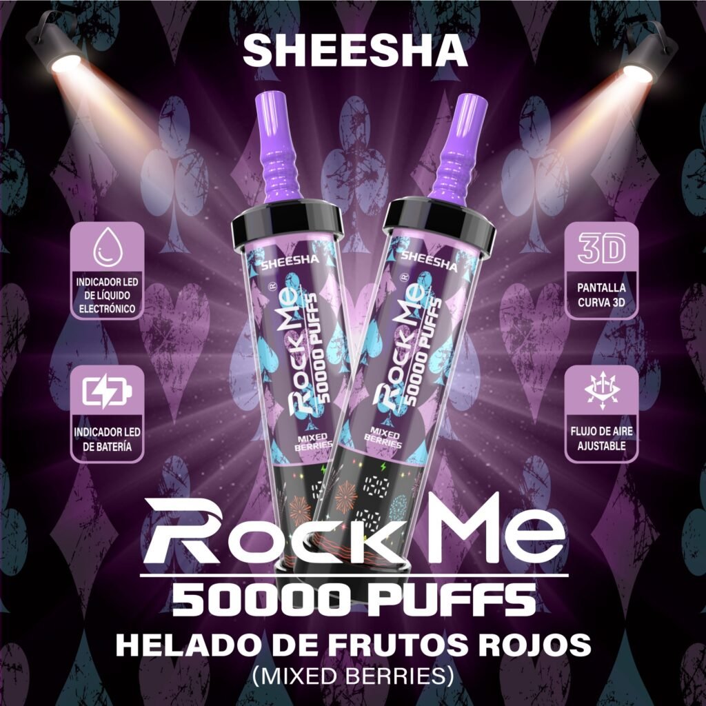 Rock Me Sheesha 50K Puffs Wholesale Disposable Vape | 50000 Puffs Rechargeable Vape