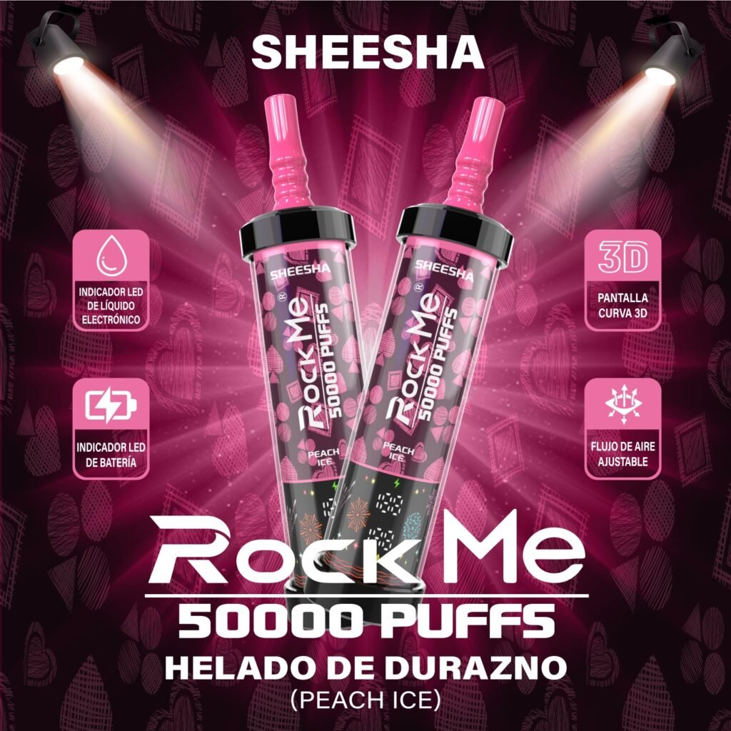 Rock Me Sheesha 50K Puffs Wholesale Disposable Vape | 50000 Puffs Rechargeable Vape