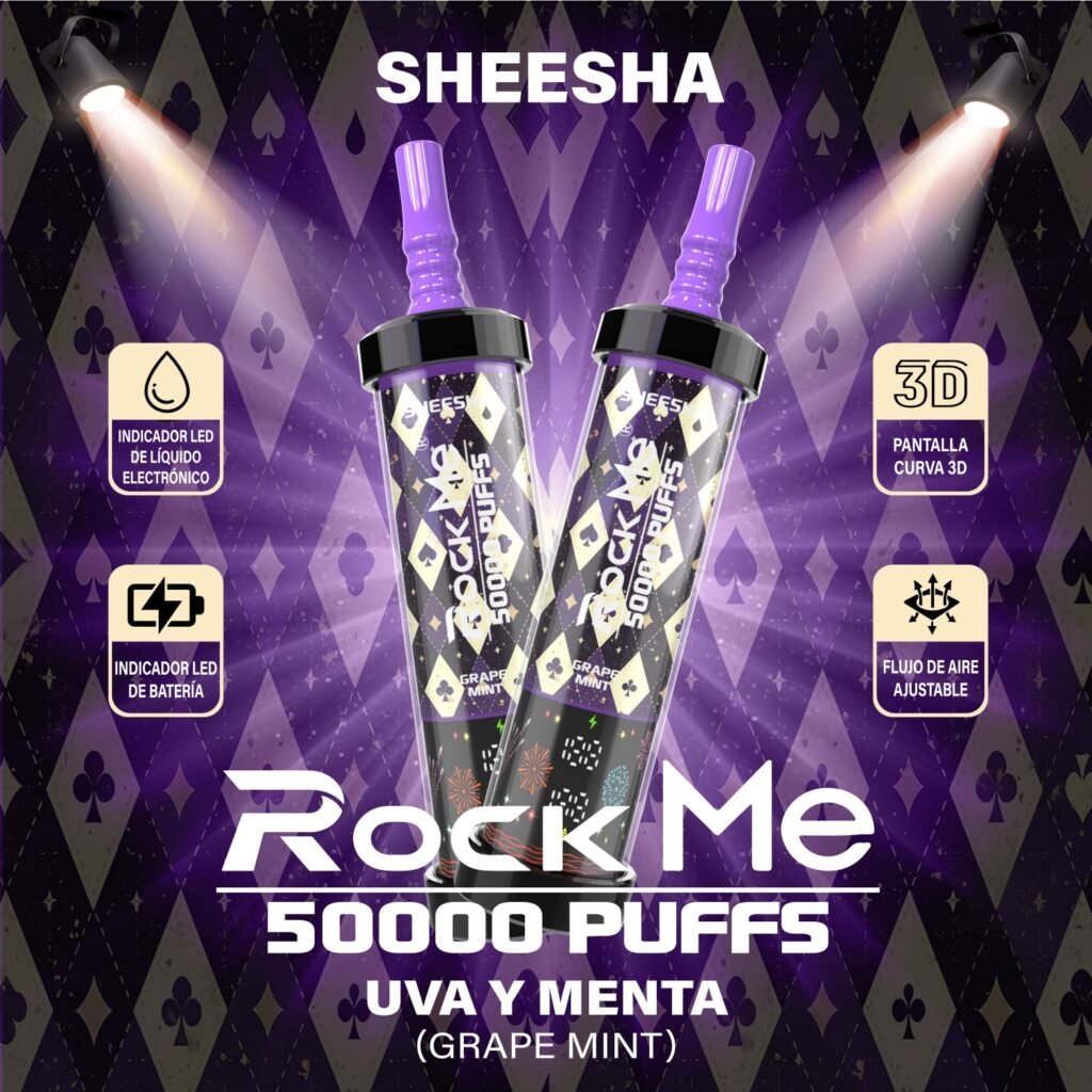 Rock Me Sheesha 50K Puffs Wholesale Disposable Vape | 50000 Puffs Rechargeable Vape