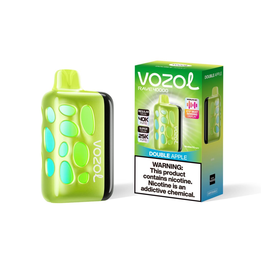 Vozol Rave 40K Puffs Disposable Vape 270° Beat-Sensing Display EU Warehouse