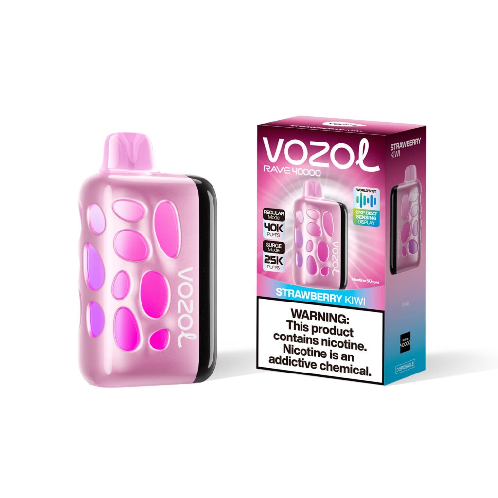 Vozol Rave 40K Puffs Disposable Vape 270° Beat-Sensing Display EU Warehouse