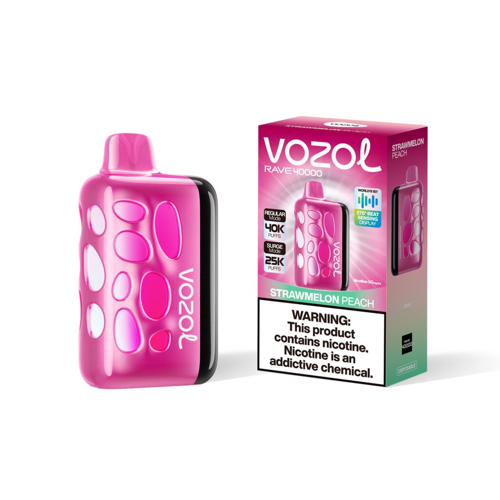 Vozol Rave 40K Puffs Disposable Vape 270° Beat-Sensing Display EU Warehouse