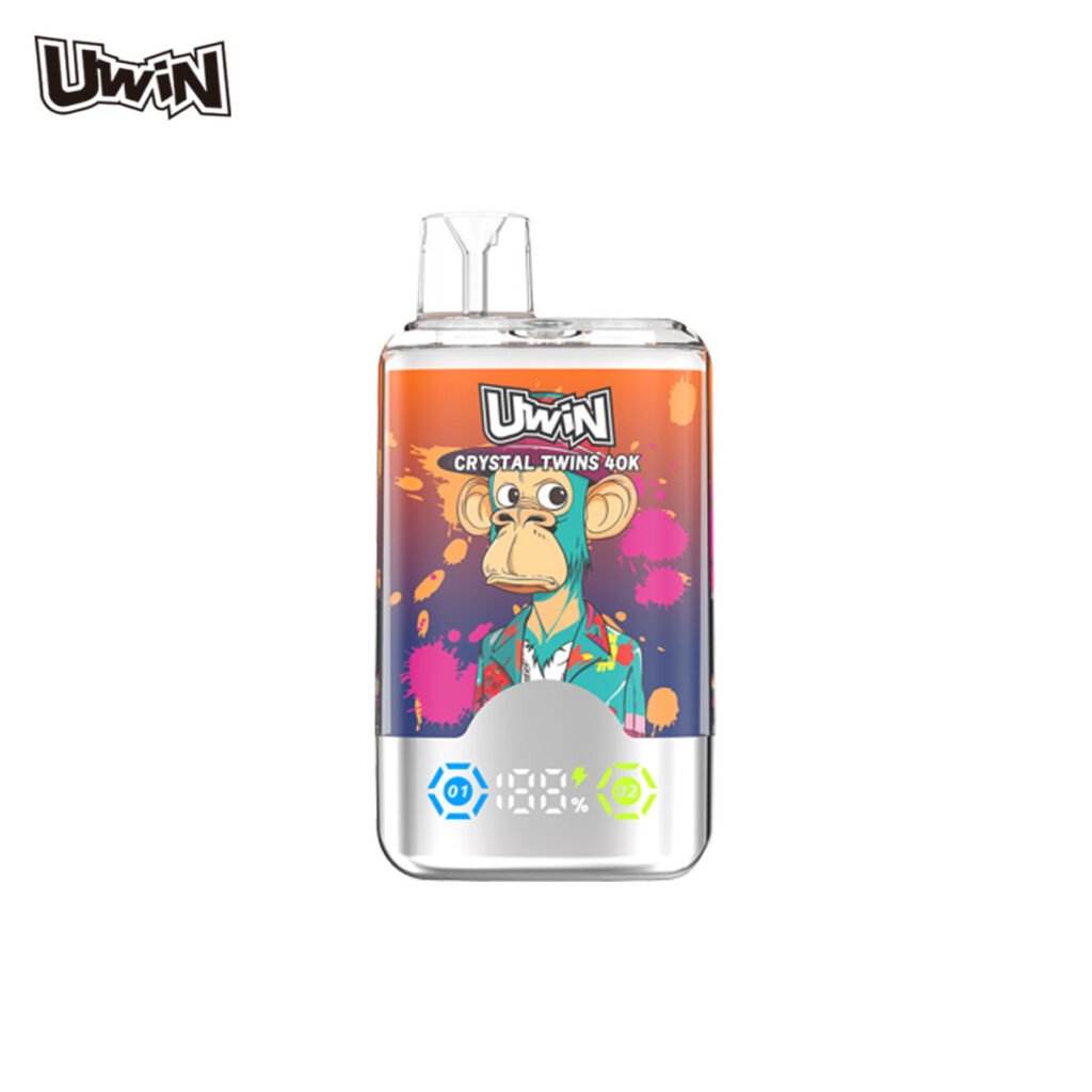 UWIN Crystal Twins 40K – 2-in-1 Dual Flavor Vape, EU Warehouse Wholesale